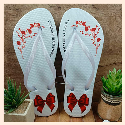 Chinelos personalizados - modelo Slim 