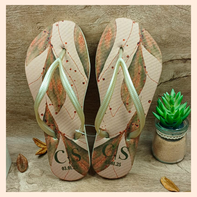 Chinelos personalizados modelo Slim  brindes para todas as ocasiões 