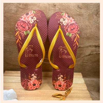 Chinelos Personalizados -  casamento 