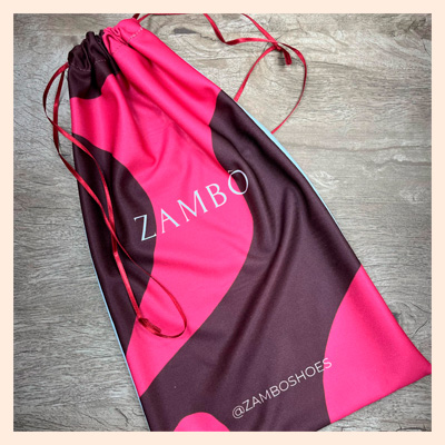 Saco para calçados em poliéster personalizado 