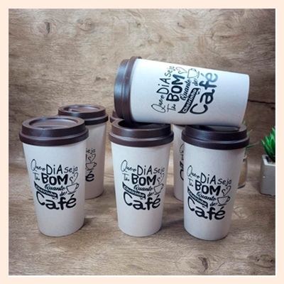 Copo de Café personalizado - Tampa Bucks - material ecológico - 250 ml - 400 ml