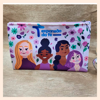 Necessaire estampada modelo  tradicional 