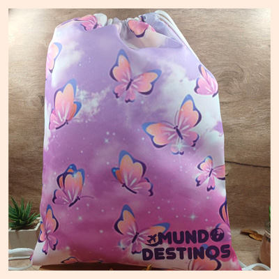 Mochila personalizada modelo saco 