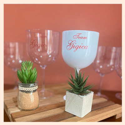 Taça de Gin lisa Personalizada - Acrílico - 550ml