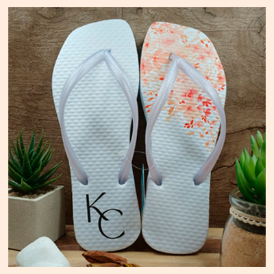 Chinelos personalizados modelo Square                                        